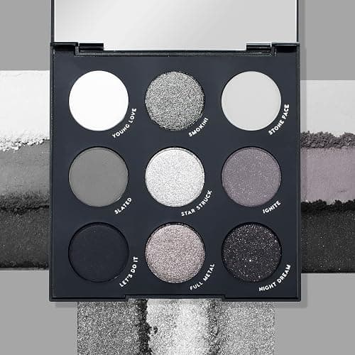 ColourPop Blowin' Smoke Eyeshadow Palette - Silver & Smokey Eye Eyeshadow Palette with Metallic & Matte Finishes - High-Pigment Eye Makeup with Long-Wearing Formula (0.3 oz) thumbnail 4