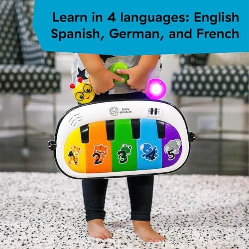 Baby Einstein, 4 in 1 Kickin' Tunes Spieldecke mit 70+ Geräuschen, 25+ Minuten Musik, Erlebnisdecke mit Klavier und Lichtern, Spielmatte mit Spielbogen abnehmbarem Babyspielzeug, ab der Geburt thumbnail 8