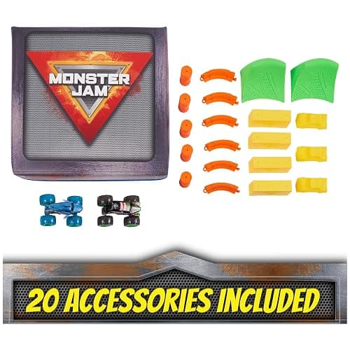 Monster Jam, Ultimate Arena Playmat & Storage with 2 Exclusive Monster Trucks, 1:64 Scale, 20 Accessories, Kids Toys for Boys and Girls Ages 4 and Up thumbnail 8