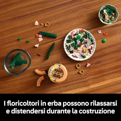 LEGO Botanicals Mini-Orchidea - Fiori Finti con Vaso, Bocciolo e Foglie Artificiali da Costruire - Set da Collezione per Adulti - Idea Regalo di Compleanno per Donna, Uomo o Anniversario - 10343 thumbnail 5
