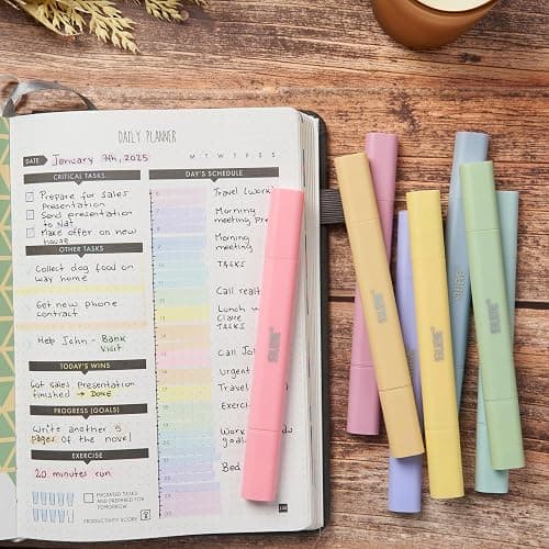 BLIEVE- Aesthetic Bible Highlighters No Bleed Through Assorted Colors, Cute Highlighter Dual Tip For Journaling Supplies And School Accessories, Bible Highlighters And Pens No Bleed (CANDY) thumbnail 2