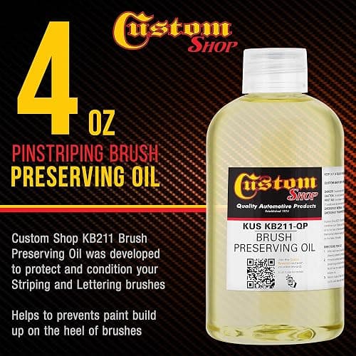 Custom Shop Pinstripe Paint Pinstriping Brush Preserving Oil thumbnail 2