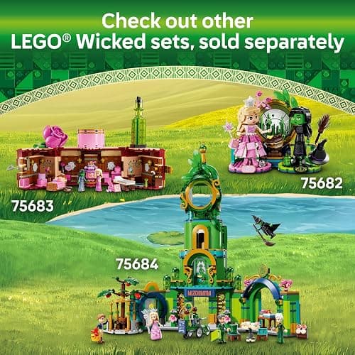 LEGO Wicked Glinda, Elphaba & Nessarose at Shiz University Building Toys - Gifts for Birthdays - Wicked Toys for Kids, Girls & Boys, Age 7+ - 75681 thumbnail 7
