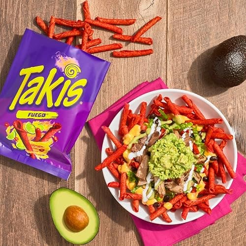 Takis Blue Heat Rolled Tortilla Chips, Hot Chili Pepper Artificially Flavored, 9.9 Ounce Bag thumbnail 8