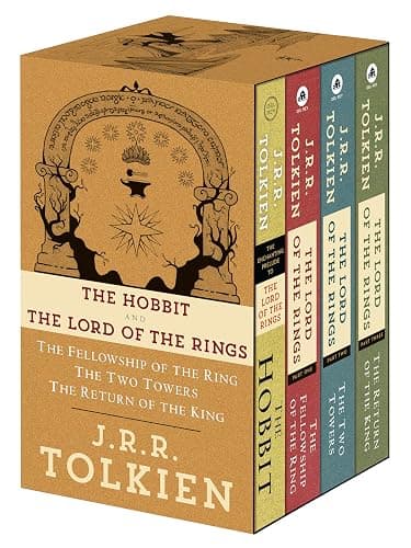 J.R.R. Tolkien 4-Book Boxed Set: The Hobbit and The Lord of the Rings: The Hobbit, The Fellowship of the Ring, The Two Towers, The Return of the King - Image 1