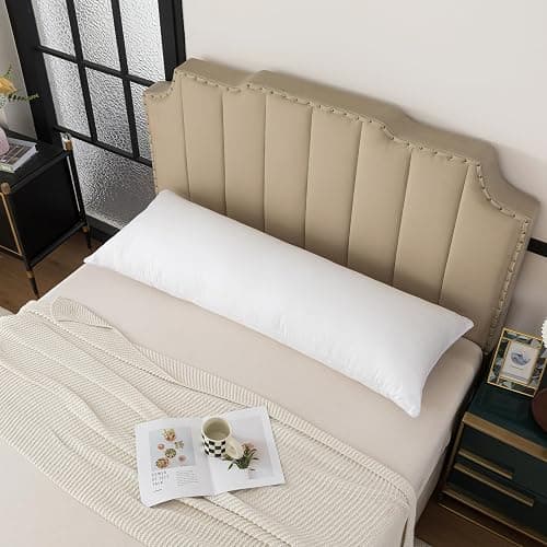 H HOUSEHOLD 20x54 Body Pillow Insert - Ultra Soft Long Pillow for Adults Side Sleeper White thumbnail 3