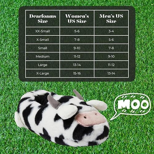 Dearfoams Unisex Adult Holiday Christmas Gift Family Matching Santa Reindeer Teddy Bear Plush Memory Foam Slippers thumbnail 5