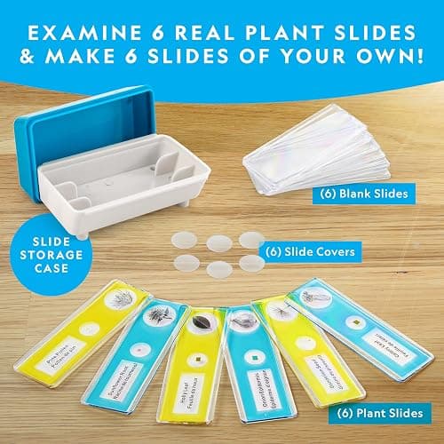 National Geographic Microscope for Kids - Science Kit with an Easy-to-Use Kids Microscope, Up to 400x Zoom, Blank and Prepared Slides, Gifts for 6 7 8 9 & 10, STEM Project Toy (Amazon Exclusive) thumbnail 7