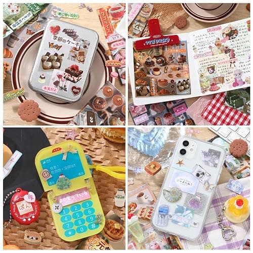 650+ Pcs Japanese Sticker Book- Aesthetic Cute Y2K Retro Sticker Book - Japanese Stationery Stickers for Scrapbooking, Journals, Planners, Water Bottles & Junk Journal Supplies thumbnail 3