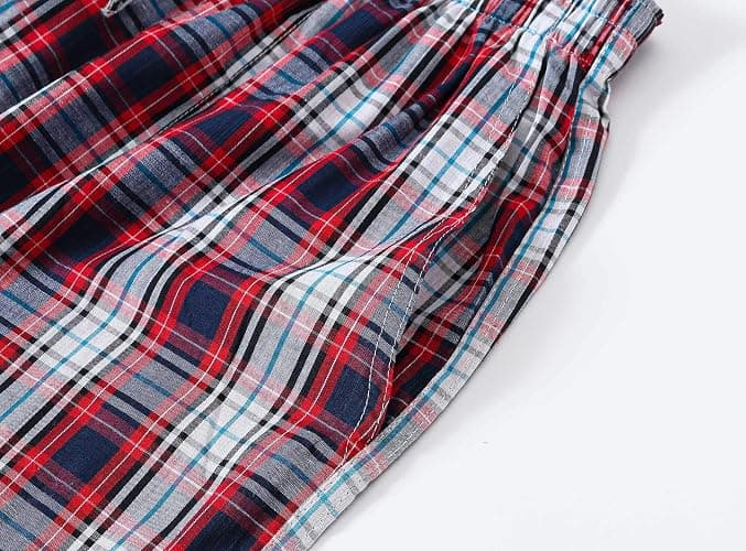 MoFiz Men's Pajama Pants Ultra Lightweight Pjs Bottoms Sleepwear Bottom Pants with Pocket Drawstring 3-Pack thumbnail 5