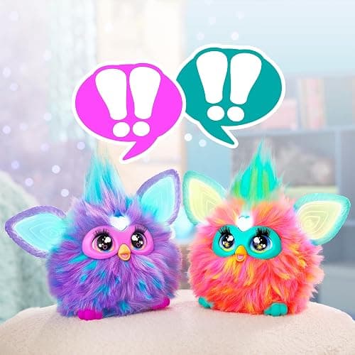 Furby Purple, 15 Fashion Accessories, Interactive Plush Toys for 6 Year Old Girls & Boys & Up, Voice Activated Animatronic thumbnail 7