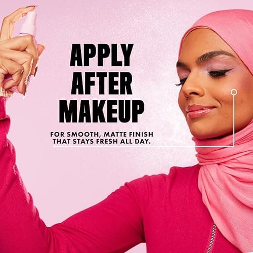 NYX Professional Makeup Marshmellow Matte Setting Spray, With MARSHMELLOW ROOT, 10-in-1 Makeup Extending Benefits, 16H wear, Smoothes, Reduces Shine, Minimizes pores, Smudge-resistant, Vegan formula thumbnail 3
