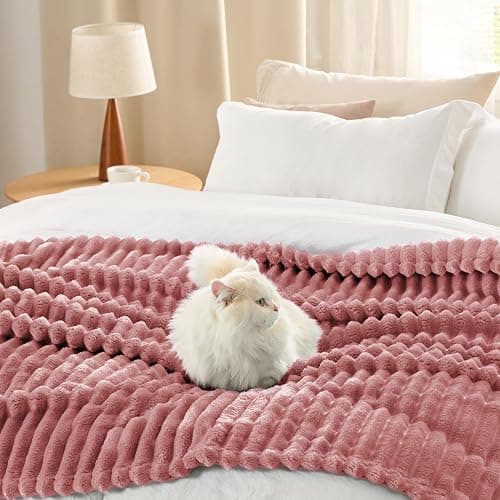 Bedsure GentleSoft Dusty Pink Twin XL Blanket for Bed - Cozy Soft Blankets for Women, Cute Small Fleece Throws for Girls, Birthday Gifts for Women Decor Gifts for Mom, 66x90 Inches thumbnail 4