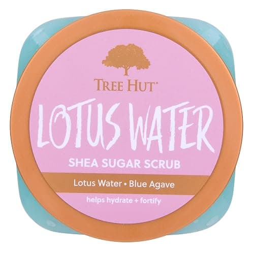 Tree Hut Lotus Water Shea Sugar Scrub, Exfoliating, Hydrating & Moisturizing Body Scrub with Shea Butter & Nourishing Essential Oils, Smooth & Soften Skin, 18 oz thumbnail 2