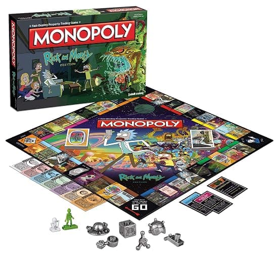 Monopoly Rick and Morty Board Game | Based on the hit Adult Swim series Rick & Morty | Offically Licensed Rick Morty Merchandise | Themed Classic Monopoly Game thumbnail 3
