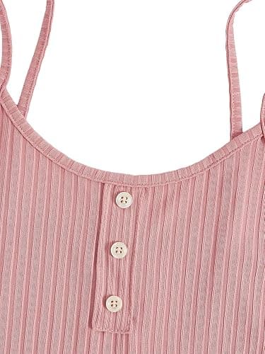 SweatyRocks Women's Summer Cute Printed Cami Top and Shorts Pajamas Sets | Sleeveless, Cow Strawberry Pajama Sets, Two Piece Sleepwear, Homewear, Loungewear, Kawaii Pajamas thumbnail 3