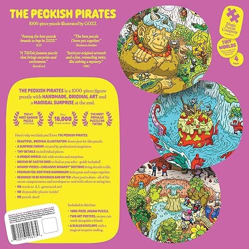 The Peckish Pirates • 1000-Piece Jigsaw Puzzle from The Magic Puzzle Company • Series Four thumbnail 3