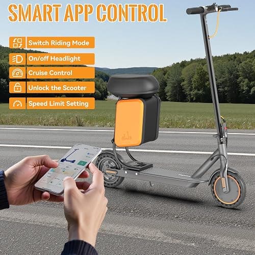 Aovowheel Electric Scooter for Adults, Folding E Scooter with 350W/500W Motor 16/24 Mph Top Speed, Max 19-23 Miles Long Range, 8.5''/10''/14''Tires Commuting Scooters with Dual Brakes System, APP thumbnail 6