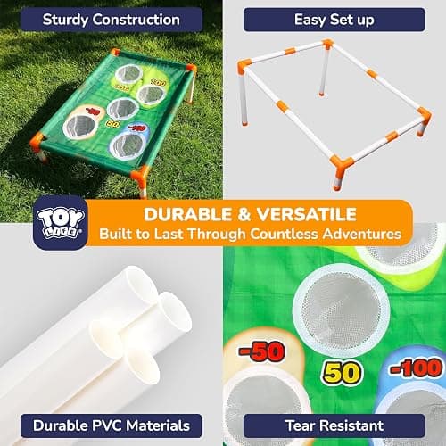 TOY Life Golf Cornhole Game Golf Corn Hole Set Chipping Golf Game Adults Kids Backyard Golf Game Golf Yard Corn Hole Game Golf Training Equipment Chipping Outdoor Indoor Golf (NO Club Included) thumbnail 5