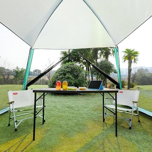 GREGIN Screen House Room 11x11 Ft Mesh Net Tent Canopy Shelter Gazebo, Easy Setup & Waterproof & Sunshade, Suitable for Camping Trip, Backyard, Beach, Picnic thumbnail 7