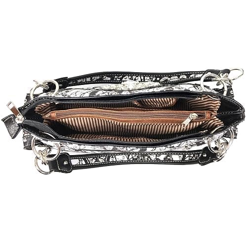 Zelris Camouflage Shine Glow Cross Wings Women Conceal Carry Handbag thumbnail 4