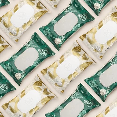 The Honest Company Flushable Wipes, Hypoallergenic, Tropical Leaves, 42ct | Flushable Wipes, 42 Ct. Hypoallergenic, Plant-Based, 99% Water, Dermatologist Tested. Safe To Flush, For Sensitive Skin. thumbnail 8