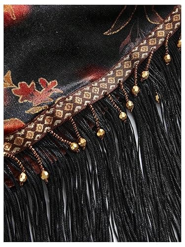 MakeMeChic Women's Wrap Fringe Skirt Beach Cover Up Low Waisted Tie Side Boho Swim Suit thumbnail 2