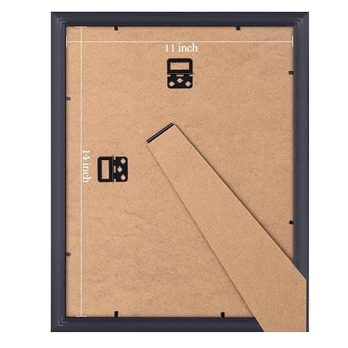 eletecpro 11x14 Picture Frames Set of 4, Vintage Photo Frame with Glass, Gold Frames 11 x 14 Display 8x10 Photo with Mat or 11x14 without Mat for Tabletop or Wall Decor, Gold thumbnail 5
