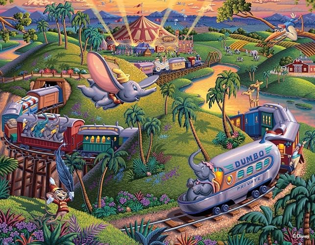Ceaco - Disney Dowdle Collection - 4 Pack 500 Piece Puzzles for Adults | Art by Eric Dowdle, Made in USA, Recycled Board thumbnail 5