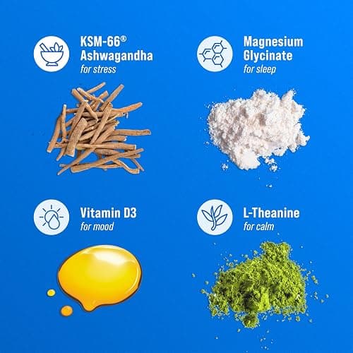 Nello Supercalm Drink Mix - Ashwagandha KSM 66, Magnesium Glycinate & L-Theanine Supplement - Ashwagandha Root Extract - Focus and Relaxation Support (20 Travel Packets) - Peach Berry thumbnail 7