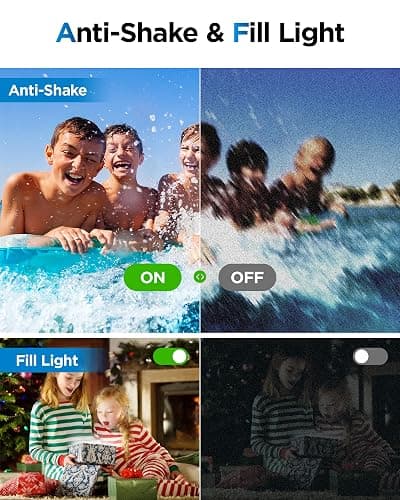 64GB Digital Camera for Kids: 48MP Anti-Shake Camera Photography Vlogging Camera for YouTube 16X Digital Zoom Photo Filtration Continuous Shooting Self-Timer Autofocus Compact Camera thumbnail 8