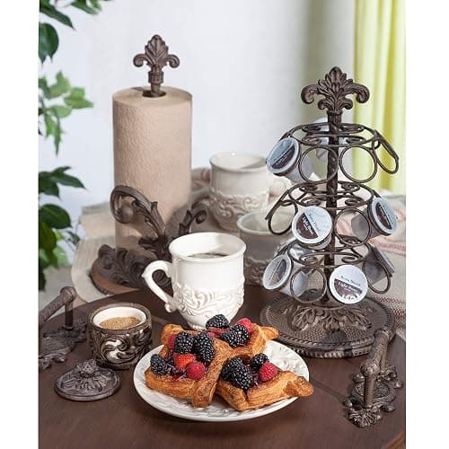 GG Collection Acanthus Coffee Pod Holder with 27 Pod Capacity, and 3 Rotating Carousels thumbnail 2