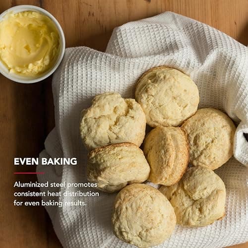 KitchenAid 13x18in Nonstick Aluminized Steel Baking Sheet, Pistachio thumbnail 7