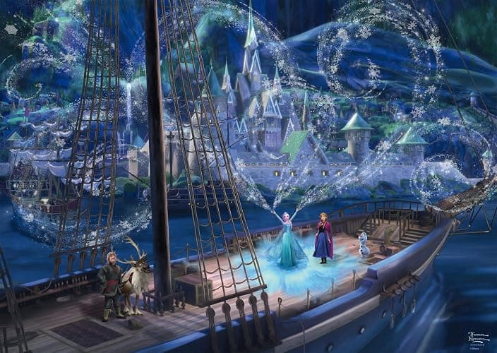 Schmidt 58052 - Puzzle Disney Frozen, Love and Magic, Thomas Kinkade, 1000 pezzi - Image 1