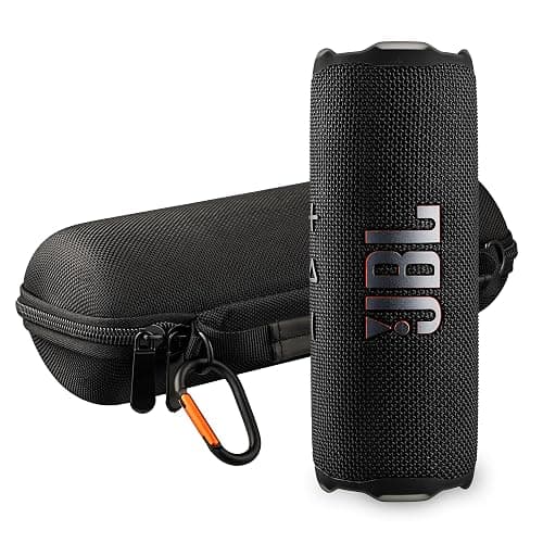 JBL FLIP 7 (Black) Waterproof Portable Speaker Bundle with X-Halo Hardcase (Black) - Image 1