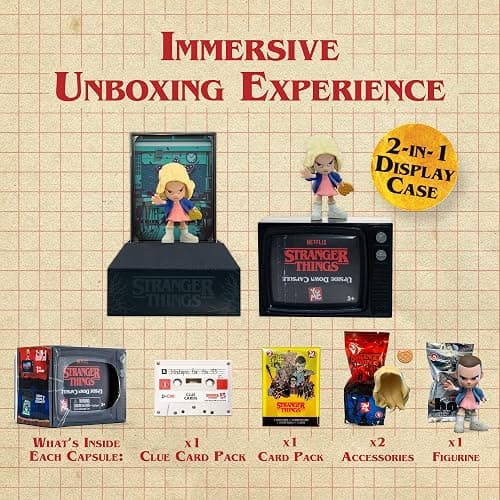 YuMe Stranger Things Blind Box Collectible 2 Pack | Upside Down Capsule Series 1 Mystery Figures & Accessories | Official Netflix Merchandise | Toy Gift for Kids, Adults & Fans | Get All 11 Characters thumbnail 4