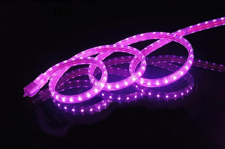 CBConcept UL Listed, 20 Feet,Super Bright 5400 Lumen, Pink, Dimmable, 110-120V AC Flexible Flat LED Strip Rope Light, Commercial Grade, Indoor Outdoor use, Ready to Plug n Shine - Image 1