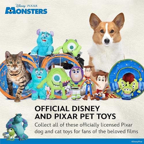 Disney for Pets Pixar’s Sulley Plush Dog Toy 6in Pixar Dog Toys | Plush Toy for Dogs Inspired by Sulley from Pixar’s Monsters, Inc. with Squeaker thumbnail 6
