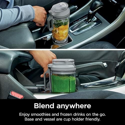 Ninja Blast Max, Portable Blender + Twist & Go, Personal Smoothie, Blend, Ice Crush, 3 Programs, Cordless, 22 oz removable Vessel, Dishwasher Safe, Leakproof, Silver, BC251SL thumbnail 9