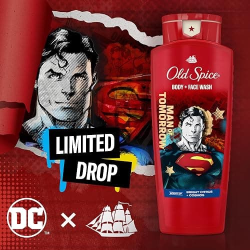 Old Spice Superman Man of Tomorrow Body Wash + Antiperspirant Deodorant Bundle Pack, 24/7 Freshness, Smell Like a Hero, Bright Citrus + Cosmos Lasting Scent, 24 oz & 2.6 oz (Pack of 2) thumbnail 8