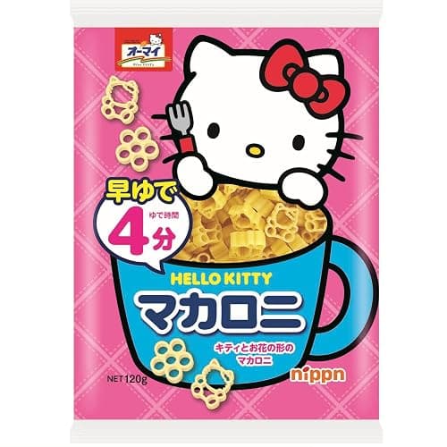 Hello Kitty Shaped Macaroni Pasta - Imported Japanese Character Noodles for Kids - Cute Pasta Shapes - 5.3 oz (150g) - Image 1