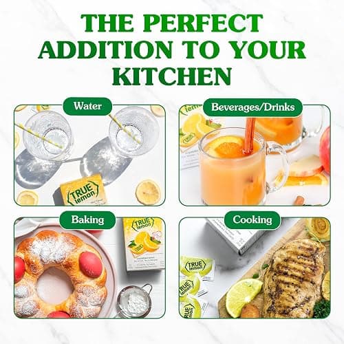 True Citrus TRUE LEMON Water Enhancer, Bulk Dispenser, 500 Count (Pack of 1), 0 Calorie Drink Mix Packets For Water, Sugar Free Lemon Flavoring Powder Packets thumbnail 7
