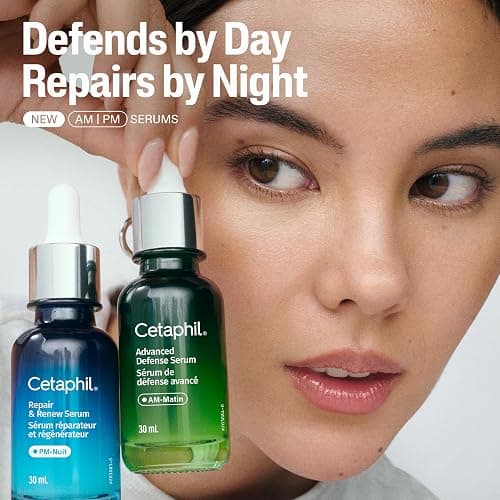 CETAPHIL Advanced Defense Serum for Stressed Sensitive Skin with Gallic Acid & Vitamin E, AM Face Serum, Strengthens Skin Against Daily Stressors, Dermatologist Recommended, 1 fl oz Dropper Bottle thumbnail 6