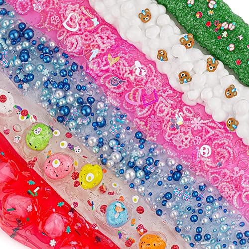 8 x 100ml Textures Slimes Kit for Kids, Slime Variety Pack Different Textures, with Snow Fizz, Butter, Cloud, Crunchy Slime, Slimes Party Favors for Girls & Boys, Birthday Easter Toy thumbnail 3