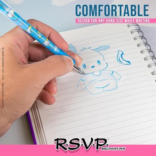 Pentel RSVP Ballpoint Pen, Hello Kitty® and Friends, Limited Edition, Mix 2, 0.7mm Fine Line, Assorted Ink, 5-Pk (BK90HKPF5M1) thumbnail 6