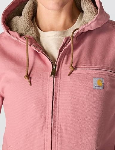 Carhartt Women's 104292 Loose Fit Washed Duck Jacket - Sherpa Lined thumbnail 5