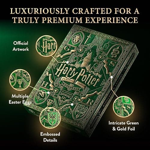 theory11 Harry Potter Playing Cards - Green (Slytherin) thumbnail 7