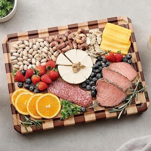 Acacia Wood Cutting Boards for Kitchen-Large Wooden Cutting Boards for Chopping Meat, Cheese, Fruits, and Vegetables thumbnail 2