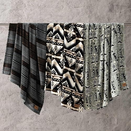 Wrangler - Blanket, Super Soft Plush Fleece Bedding, Yellowstone Inspired Throw Blanket for Couch or Bed (Jesse Brown, 50" x 60") thumbnail 4