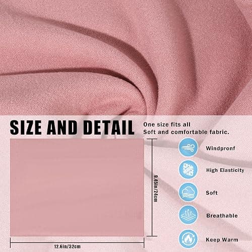 MOBUR 2 Pack Winter Neck Gaiter, Neck Warmer Face Scarf, Windproof Face Mask Cover Cold Weather Scarf for Men and Women thumbnail 6
